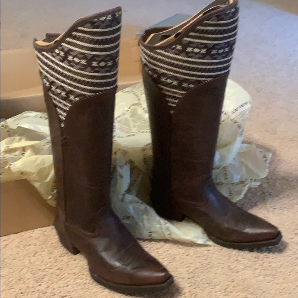 Tall top zip up Ariat boots